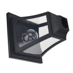 Candeeiro Solar de Jardim com 3 Luzes LED Impermeável IP44 Sensor de Noite Candeeiro de Exterior 51,5x47x182,5cm Preto