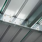 Abrigo de Jardim 280x130x172cm Abrigo de Exterior de Aço Galvanizado com Porta Corredeira e Ventilações Verde