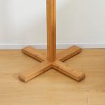 Cabide de Pé em Bambu com 8 Ganchos para Pendurar Bolsas e Chapéus no Corredor Entrada Quarto 49,5x49,5x178 cm Madeira