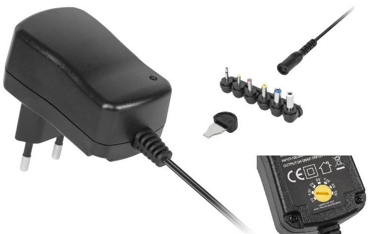 Alimentador AC/DC Universal 3 ~ 12V 600mA