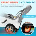 Carro Andador para Crianças 12 - 36 Meses com Espaço de Armazenamento Design de Robot com Olhos Luminosos Música Buzina 89x44,5x84 cm Branco
