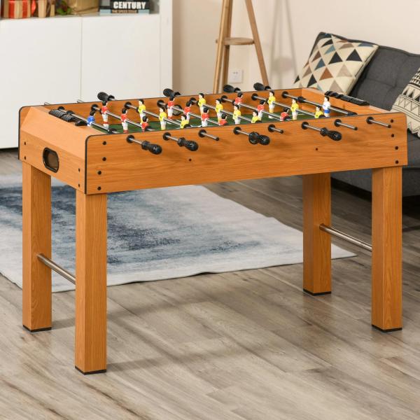 Matraquilho Profissional para Crianças e Adultos Mesa de Matraquilho com 8 Barras e 2 Bolas 122x61x80,7 cm Madeira