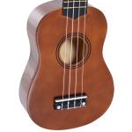 Ukelele de 21 Polegadas para Iniciantes com cordas de nylon 53x17.5x6.2cm marrom