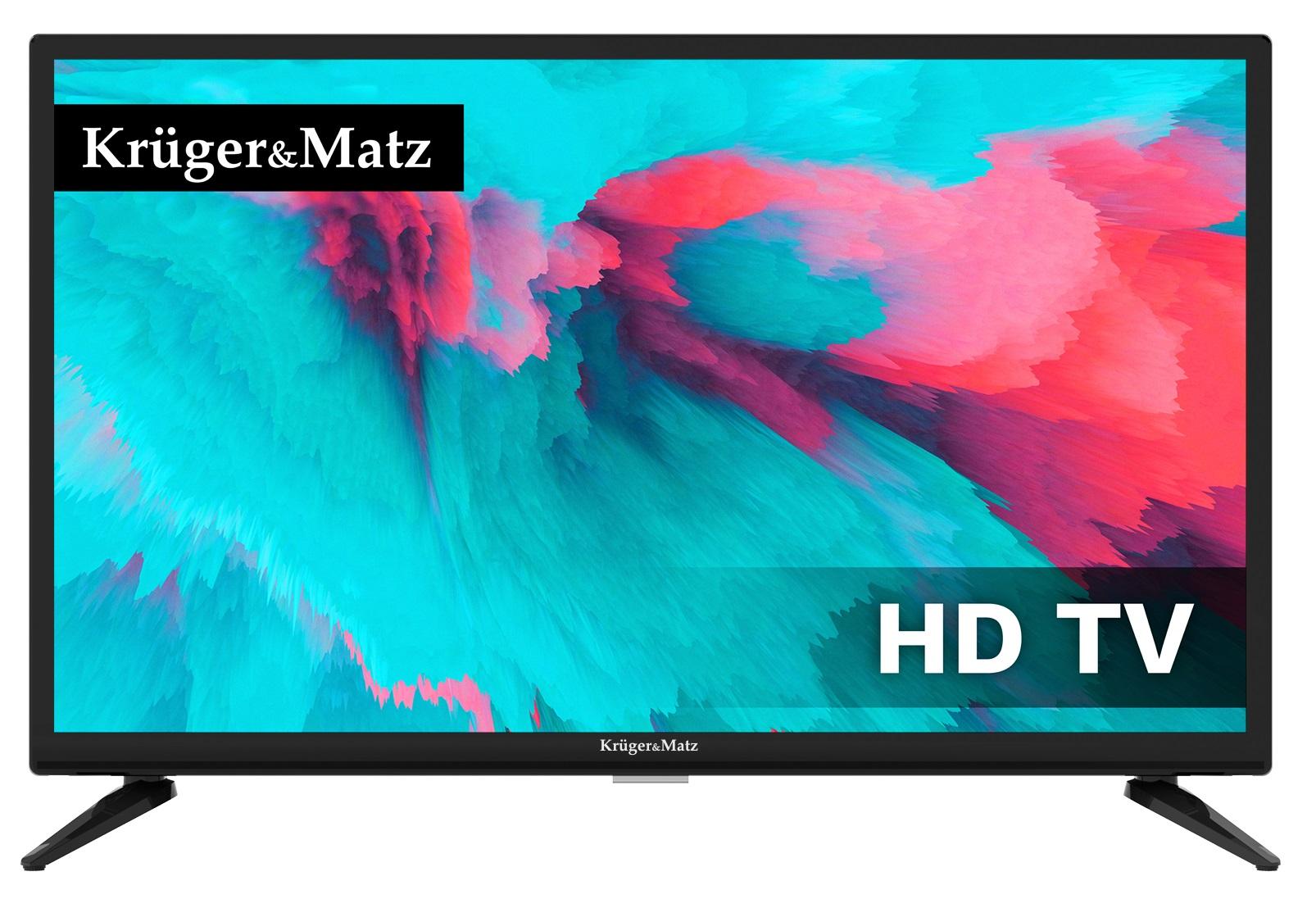 TV LED 24 HD USB PVR c/ Sintonizador TDT e Cabo H.265 HEVC (12/220V) - Kruger&Matz