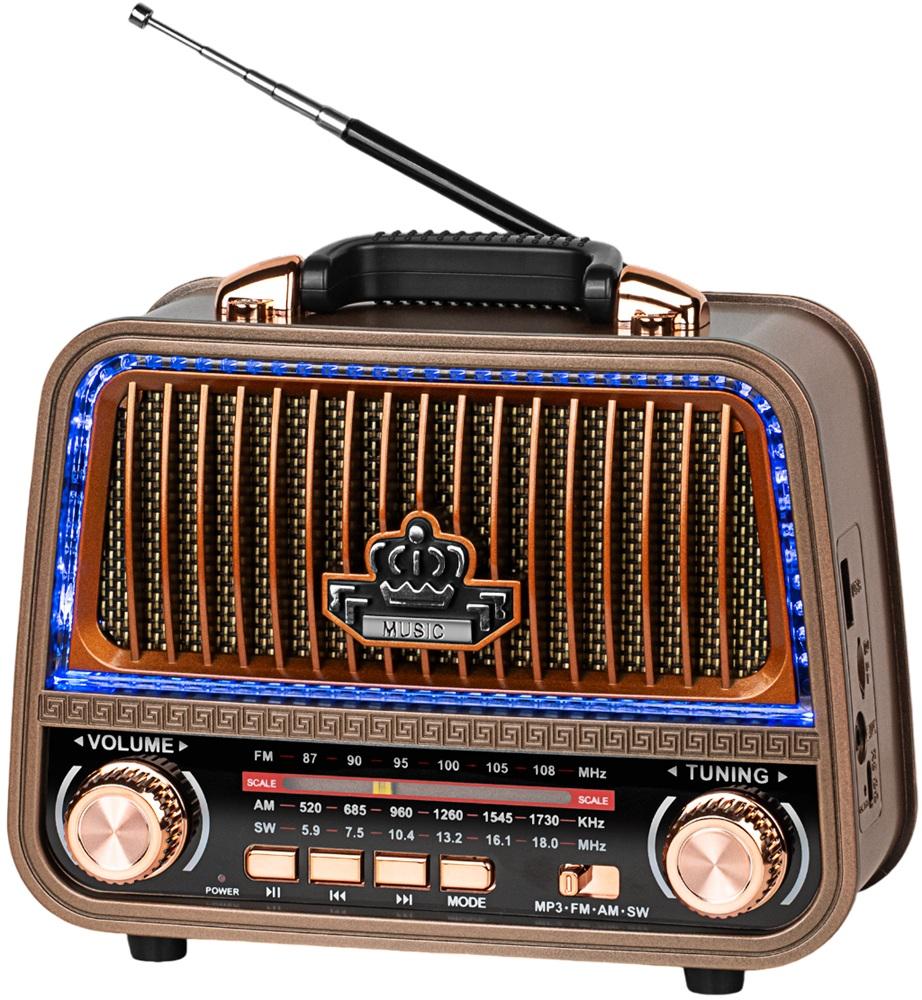 Rádio Portátil AM/FM Analógico 5W USB/microSD/MP3/BLUETOOTH - Kruger&Matz