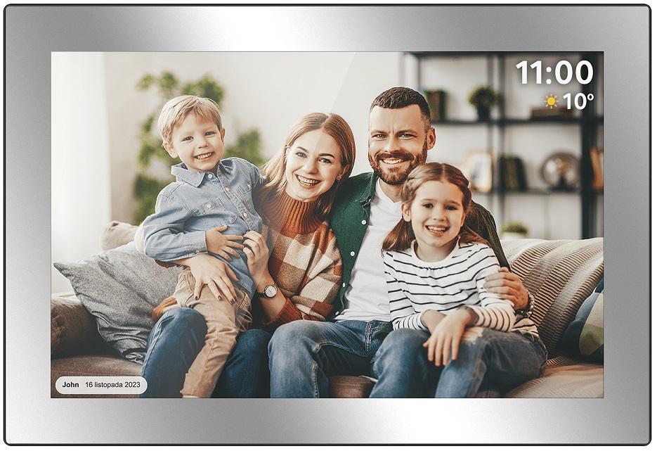 Moldura Digital 10.1 Frameo WiFi (Espelhado) - Kruger&Matz