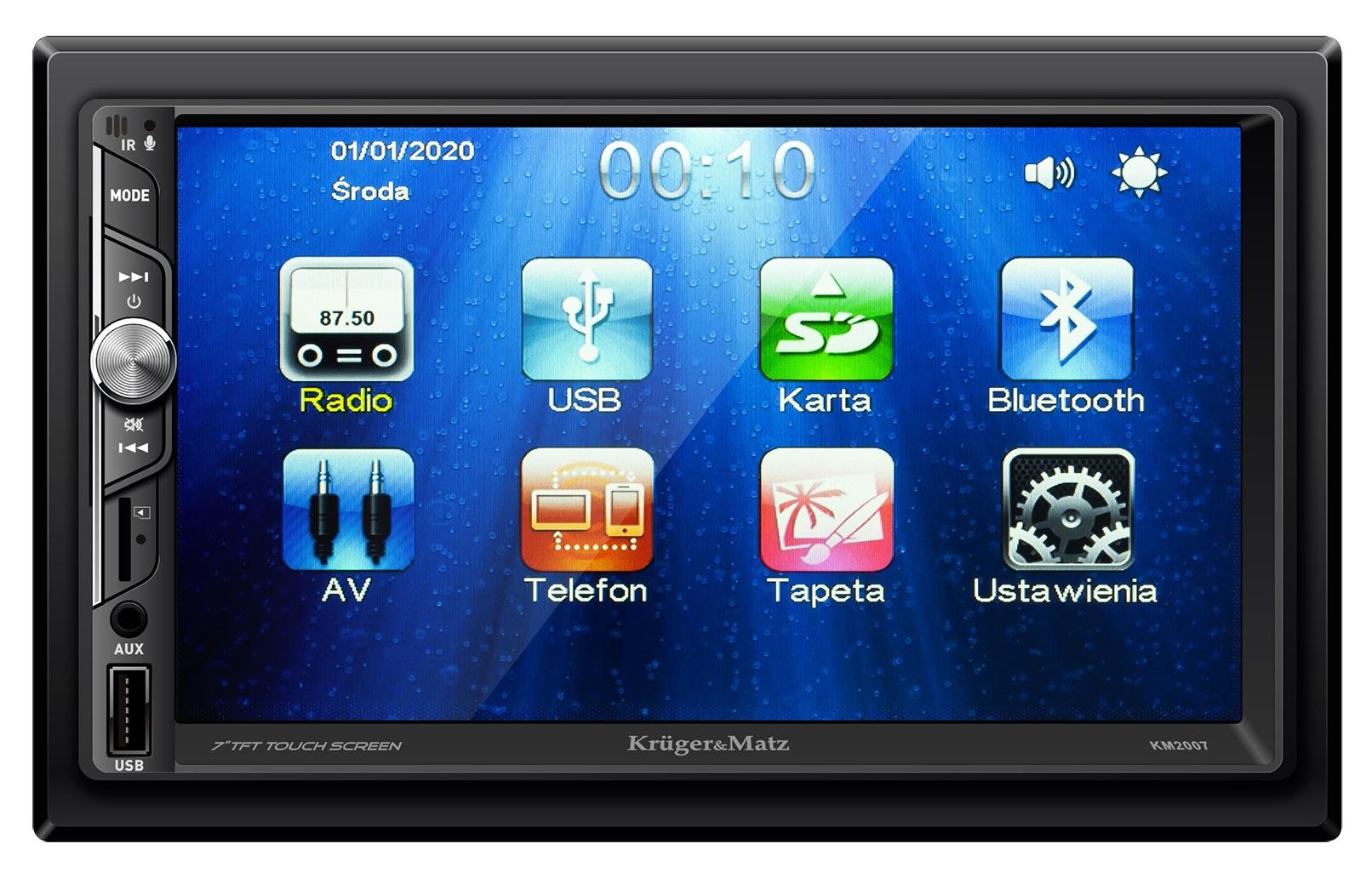 Auto Rádio TFT 7 2DIN 4x 40W MP3/MP4/DIVX/JPG/USB/microSD... ANDROID - Kruger&Matz