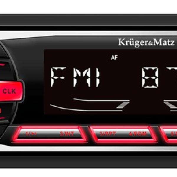 Auto Rádio 4x 25W com Bluetooth/USB/SD/AUX - Kruger&Matz