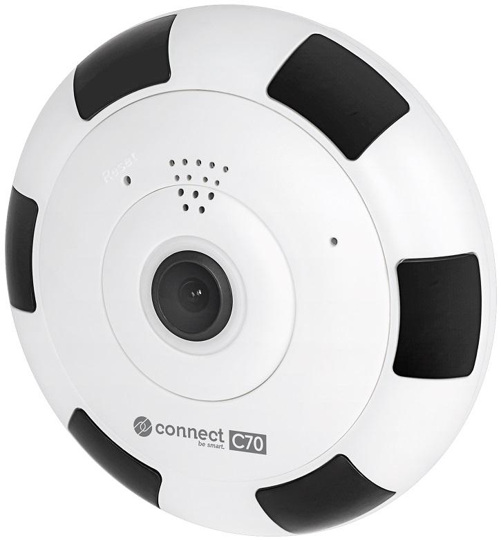 Câmara Vigilância Interior Wi - Fi Connect C70 TUYA FishEye - Krüger&Matz