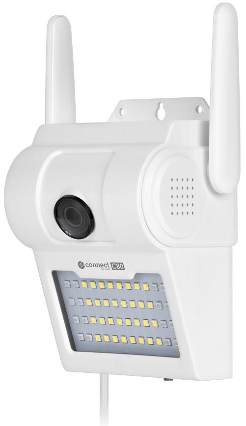 Câmara Vigilância Exterior IP Wi - Fi Connect C80 TUYA c/ Iluminação LED - Kruger&Matz