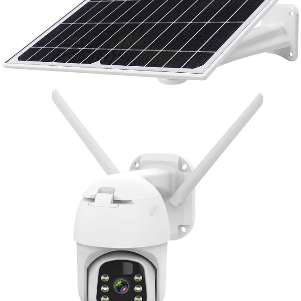 Câmara Vigilância Exterior IP 1080p 4G Connect C100 TUYA c/ Painel Solar - Krüger&Matz
