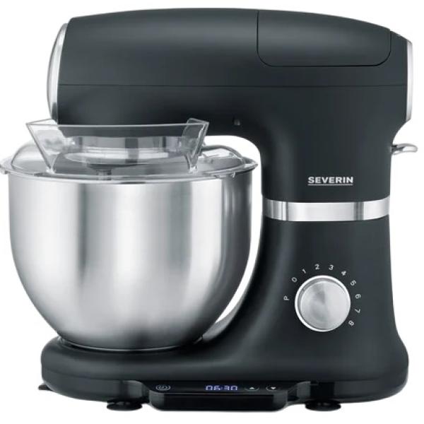 Robot de Cozinha KM 3898 5.5L 1000W (Preto/Prateado) - SEVERIN
