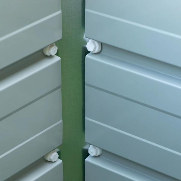 Caixa de Plantio de Aço com Luvas Caixa de Plantio Retangular para Cultivos de Plantas Flores para Terraço Jardim Exterior 125x47x40cm Verde