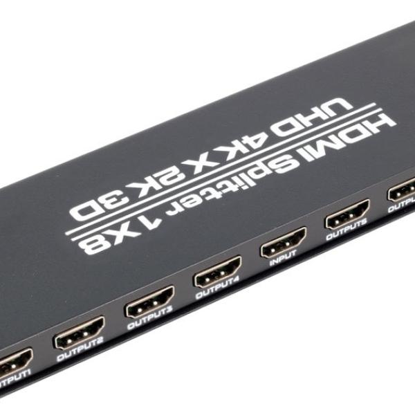 Distribuidor de Sinal HDMI Amplificado (1 Entrada / 8 Saidas)