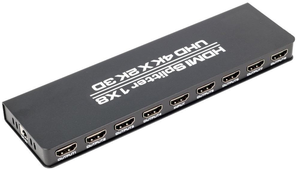 Distribuidor de Sinal HDMI Amplificado (1 Entrada / 8 Saidas)