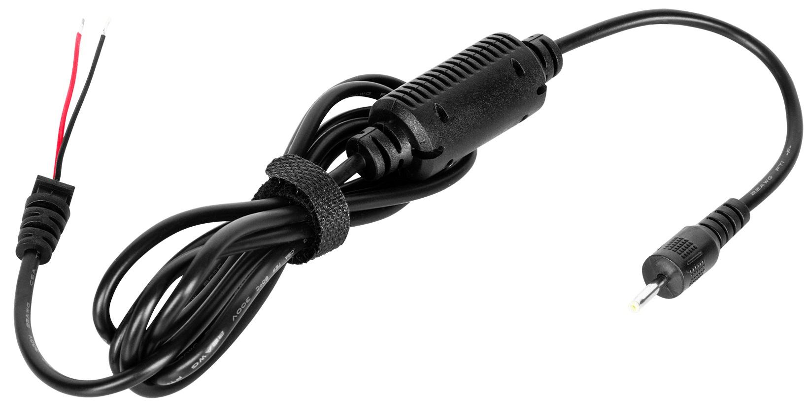Ficha DC 2,5/0,6mm (19V/2,1A) com Cabo 1,5 mts