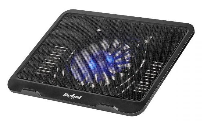 Base de Refrigeração LED p/ Portátil 10~14 (Preto) - REBEL