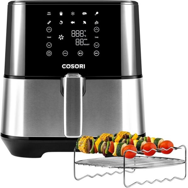 Fritadeira Airfryer Stainless Chef Edition 5,5L 1700W (Preto) - COSORI