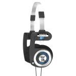 Auscultadores Porta Pro c/ Fios (Preto/Prateado) - KOSS