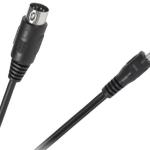 Cabo DIN 5 Pinos Macho - Jack 3,5mm Macho Stereo - 1,2 mts