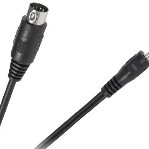 Cabo DIN 5 Pinos Macho - Jack 3,5mm Macho Stereo - 1,2 mts