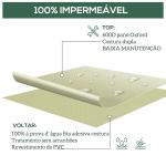 Capa de Proteção para Cadeiras Cobertura de Móveis Cadeira Impermeável Exterior, Jardim Proteção contra Chuva e Sol 68x87x77 cm 600D Oxford Tecido