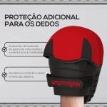 Plastrons de Boxeo Paos de Muay Thai MMA para Treino de Boxeo Boxing Karate Taekwondo Artes Marciais 24x19x4 cm Vermelho