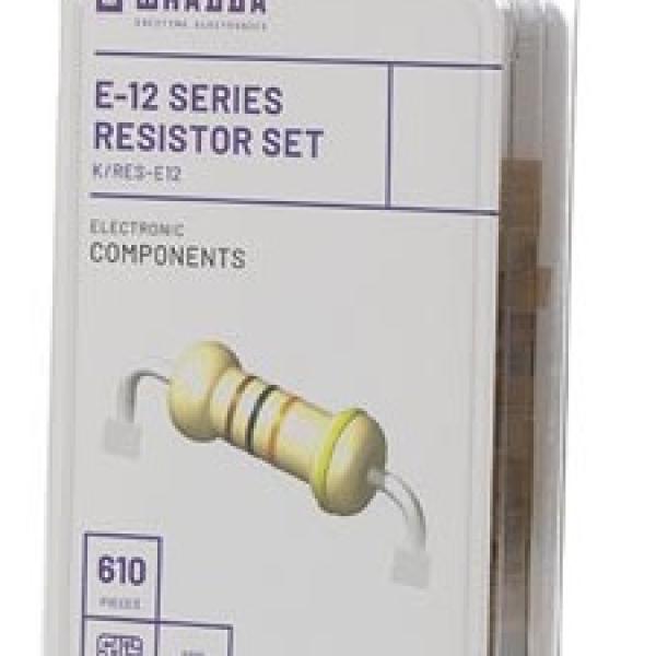 Kit de 610 Resistências 1/4W - WHADDA