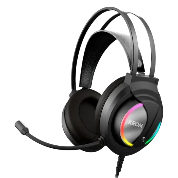 Headset Kappa Gaming RGB (Preto) - KROM