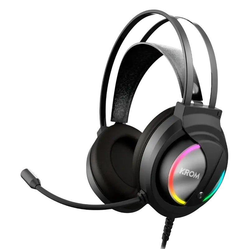 Headset Kappa Gaming RGB (Preto) - KROM