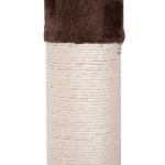 Árvore Arranhadora para Gatos Arranhador para Fixar ao Teto Altura Ajustável com Plataformas Poste de Sisal 40x34x230 - 260cm Marrom