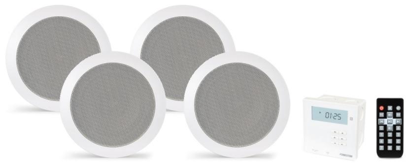 Sistema de Som Amplificado Bluetooth/USB/SD/FM c/ 4 Colunas - FONESTAR