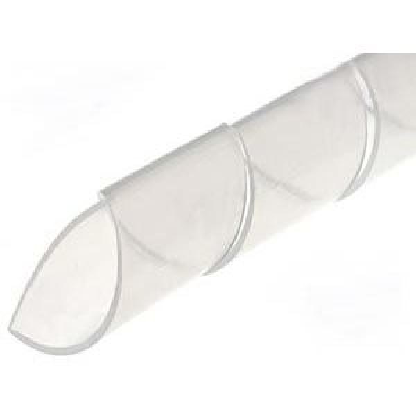 Fita em Espiral Transparente p/ Arrumar Cabos 4 - 25mm (Emb. 10 mts)