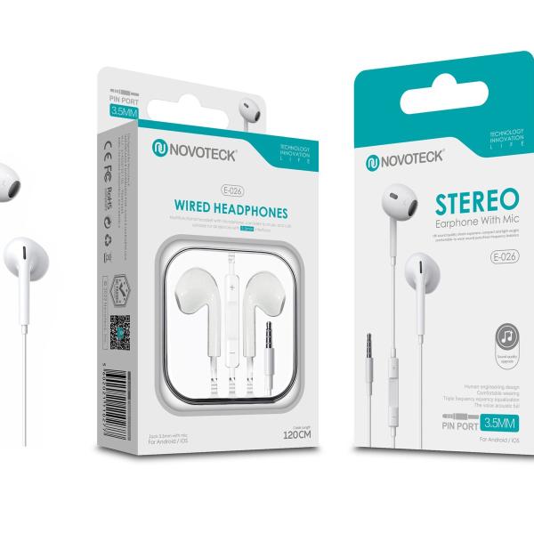 Fones Com Micro Jack 3.50 Branco E-026