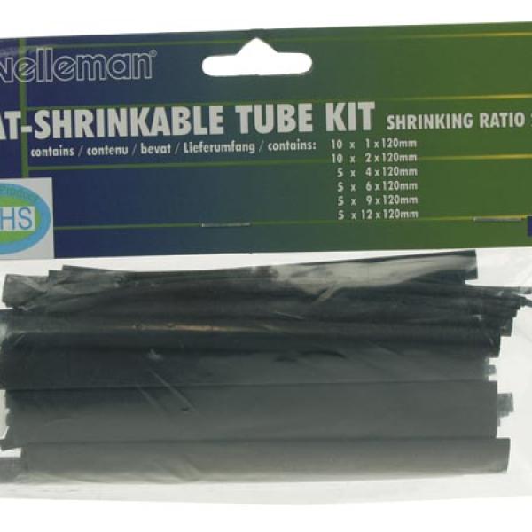 Kit Manga Termoretractil Preta (40pcs) - VELLEMAN