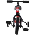 Bicicleta Balance com pedais e rodas removíveis Assento ajustável 33 - 38cm Crianças +2 Anos Carga 25kg Cor vermelha