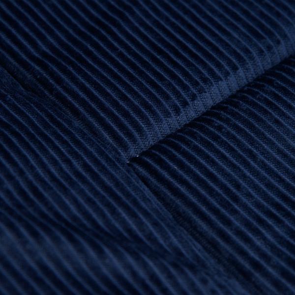 Cama de Campismo Dobrável com Almofada Bolso Lateral e Bolsa de Transporte 188x64,5x53 cm Preto e Azul Escuro
