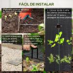 Rolo de Malha Anti - Ervas 1x100 m Malha Geotêxtil 60 g/m² para Controlo de Ervas Daninhas de Jardim Malha Anti - Ervas Preta