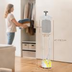 Ferro de Engomar a Vapor 1800W Temperatura Ajustável 11 Níveis Depósito de 2 L Aquecimento em 38s 35x25x47 - 118,5 cm Amarelo