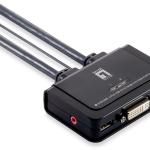 Switch 2 Portas (USB / DVI) - LEVEL ONE
