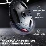 Conjunto de Discos de Pesos de 4 Peças 2x5 kg e 2x2,5 kg com Orifícios de 2,5 cm para Treino Fitness Preto