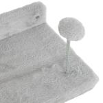 Conjunto de Prateleiras de Escalada para Gatos de 4 Peças com 2 Postes de Sisal e Plataforma para Saltar Cinzento