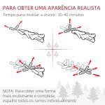 Árvore de Natal Artificial Nevada 180 cm com 300 Luzes LED 577 Ramos e Base Dobrável Verde