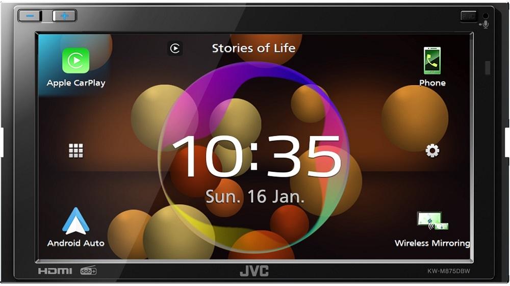 Auto Rádio 6,8 Ecrã Táctil 4x 45W Bluetooth/GPS/USB - JVC