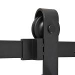 Kit de acessórios para porta de correr deslizante Conjunto de peças de metal Trilhos de rolo de aço carbono
