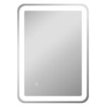 Espelho Casa de Banho com Luzes LED 70x50 cm Função Antiembaciamento 3 Temperaturas de Cor Ajustável e Função de Memória Prata