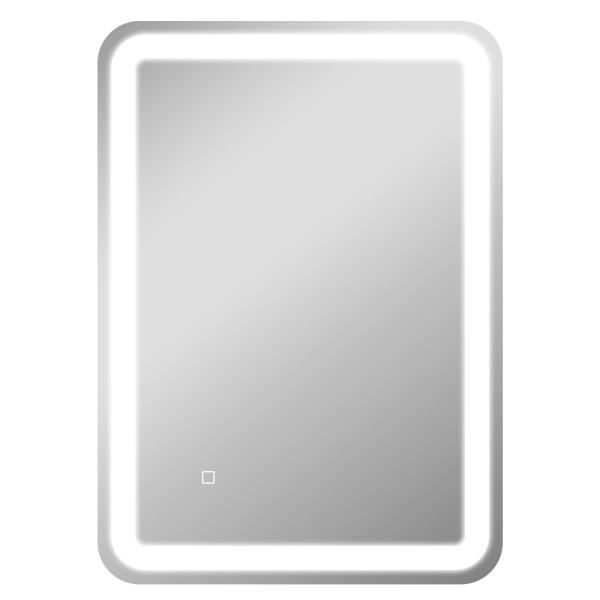 Espelho Casa de Banho com Luzes LED 70x50 cm Função Antiembaciamento 3 Temperaturas de Cor Ajustável e Função de Memória Prata