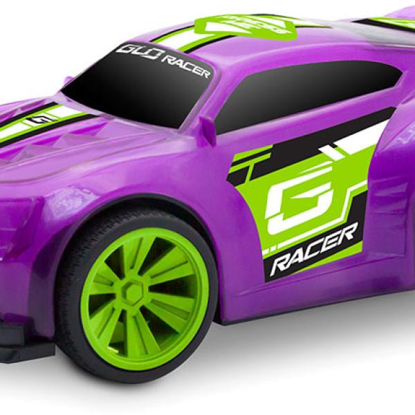 Glo Racer Pull Back Roxo 18 cm - KIDZTECH