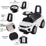 Carro andador para bebé sem Pedais com Alto - falante 60x38x42cm branco