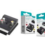 Adaptador SCART para 3 RCA e S-VHS NOVOTECK L-014 - Conversor de Sinal de Vídeo, Conexão Multiformato